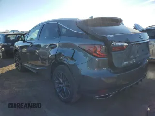2022 Lexus RX 350 F Sport with VIN 2T2SZMDA3NC360820, listed as a Copart auction lot 87320574 with 48,899 mi miles and Salvage title. Bid and sale history available at DreamBid. Image 2.