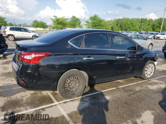 2017 Nissan Sentra S with VIN 3N1AB7AP7HY354332, listed as a Copart auction lot 54520275 with 160,738 mi miles and Non repairable. Bid and sale history available at DreamBid. Image 3.