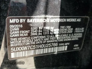2017 BMW X4 M40i with VIN 5UXXW7C51H0U25766, listed as a Copart auction lot 77749324 with 101,289 mi miles and Salvage Title. Bid and sale history available at carsss.com. Image 13.
