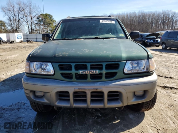 2002 Isuzu Rodeo S z VIN 4S2CK58W724334510, wystawiony jako Copart lot #45355875 z przebiegiem 121 884 mil mil oraz Tytuł czysty. Historia ofert i sprzedaży dostępna na DreamBid. Obrazek 5.