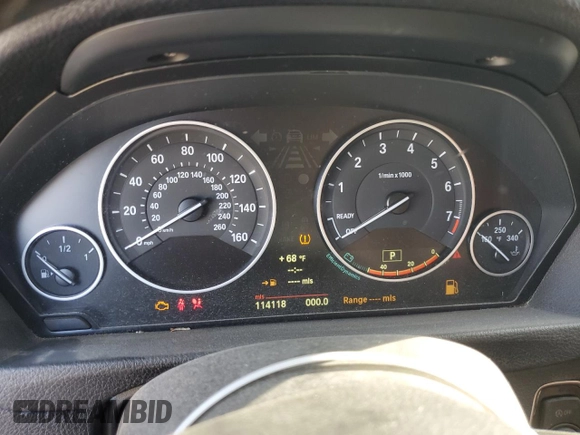 2012 BMW 3 Series 328i with VIN WBA3A5C57CF256875, listed as a Copart auction lot 50729815 with 114,118 mi miles and Salvage Title. Bid and sale history available at carsss.com. Image 9.