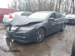 2015 Acura TLX with VIN 19UUB1F39FA010517, listed as a IAAI auction lot 41966748 with 171,138 mi miles. Bid and sale history available at carsss.com. Image 17.
