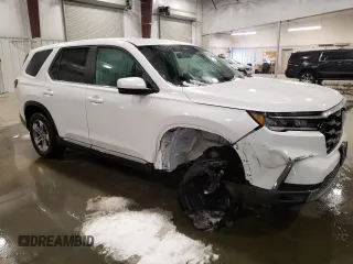 2023 Honda Pilot EX-L with VIN 5FNYG1H40PB056978, listed as a Copart auction lot 44654995 with 26,815 mi miles and Salvage title. Bid and sale history available at DreamBid. Image 4.