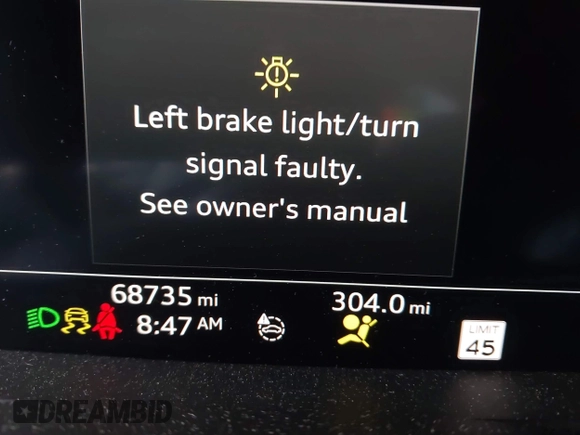 2019 Audi A7 Prestige with VIN WAUV2AF25KN022867, listed as a IAAI auction lot 42100910 with 68,735 mi miles and . Bid and sale history available at DreamBid. Image 16.
