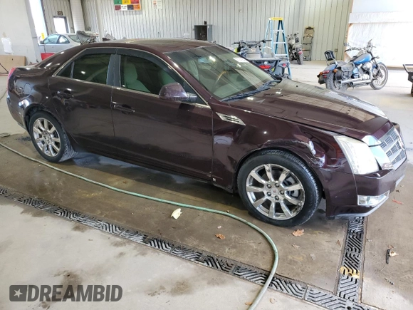 2009 Cadillac CTS AWD w/1SB with VIN 1G6DT57V190169807, listed as a Copart auction lot 78141844 with 142,598 mi miles and Salvage Title. Bid and sale history available at carsss.com. Image 4.