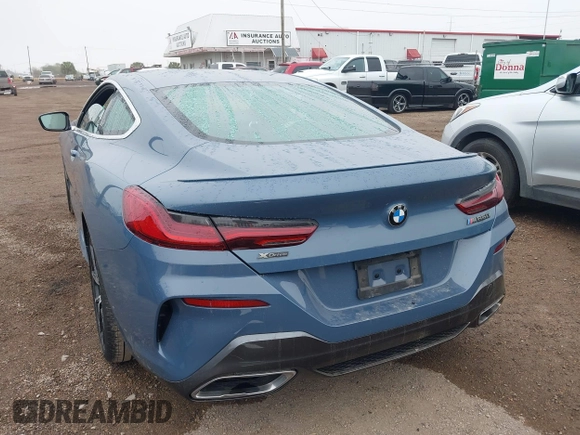 2020 BMW 8 Series M850i xDrive with VIN WBABC4C03LCE83098, listed as a IAAI auction lot 41430012 with 27,073 mi miles. Bid and sale history available at carsss.com. Image 3.