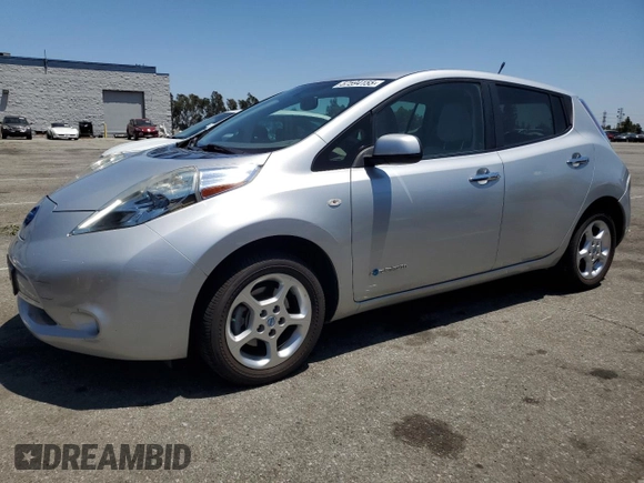 2011 Nissan LEAF SL-e z VIN JN1AZ0CP1BT002136, wystawiony jako Copart lot #57594155 z przebiegiem 54 471 mil mil oraz Czysty tytuł • Clean title. Historia ofert i sprzedaży dostępna na DreamBid. Obrazek 1.