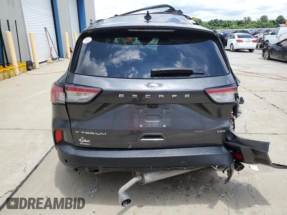 2020 Ford Escape Titanium Hybrid with VIN 1FMCU0DZ5LUC42835, listed as a Copart auction lot 64339785 with 83,515 mi miles and Non repairable. Bid and sale history available at DreamBid. Image 6.