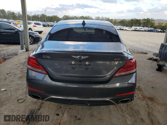 2019 Genesis G70 Advanced with VIN KMTG74LE6KU024096, listed as a Copart auction lot 44221875 with 71,251 mi miles and Salvage Title. Bid and sale history available at carsss.com. Image 6.