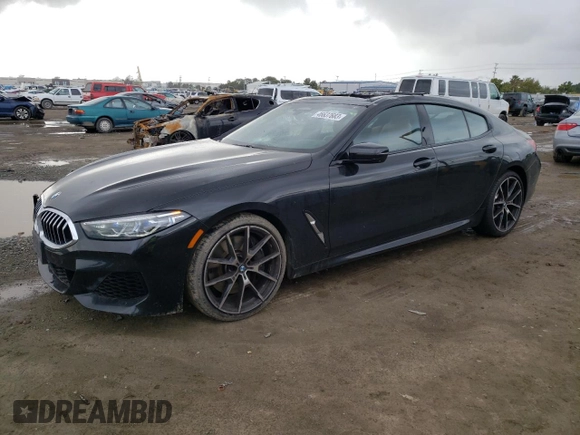 2022 BMW 8 Series 840i with VIN WBAGV2C04NCH43645, listed as a Copart auction lot 46637683 with 25,806 mi miles and . Bid and sale history available at DreamBid. Image 1.