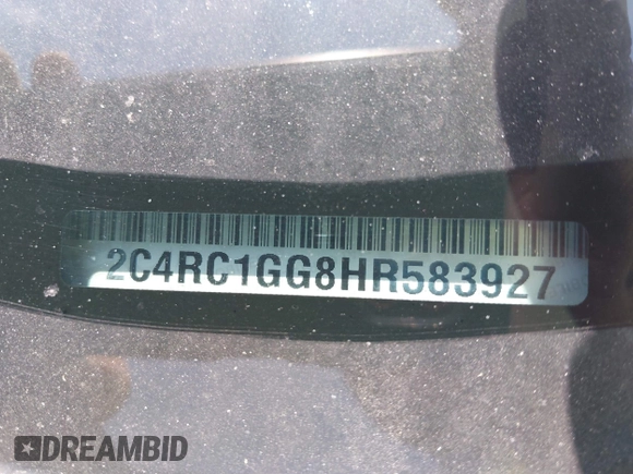 2017 Chrysler Pacifica Limited with VIN 2C4RC1GG8HR583927, listed as a IAAI auction lot 42062739 with 159,234 mi miles and . Bid and sale history available at DreamBid. Image 17.