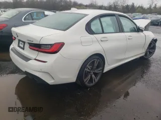 2021 BMW 3 Series 330i xDrive with VIN WBA5R7C03MFK53846, listed as a Copart auction lot 50275994 with 0 mi miles. Bid and sale history available at carsss.com. Image 3.