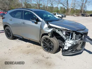 2024 Lexus NX 350 F Sport z VIN 2T2KGCEZ9RC055638, wystawiony jako IAAI lot #41887504 z przebiegiem 2 800 mil mil oraz . Historia ofert i sprzedaży dostępna na DreamBid. Obrazek 1.