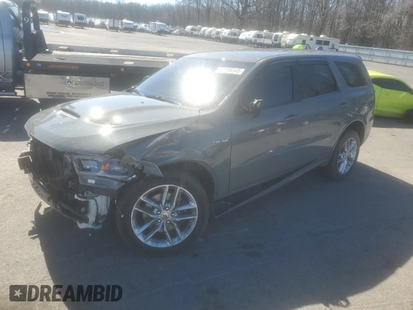 2021 Dodge Durango R/T with VIN 1C4SDJCT4MC661799, listed as a Copart auction lot 50196545 with 102,961 mi miles and Salvage Title. Bid and sale history available at DreamBid. Image 1.