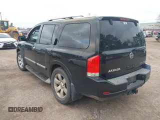 2011 Nissan Armada SV with VIN 5N1BA0ND8BN605841, listed as a IAAI auction lot 41510554 with 212,335 mi miles and . Bid and sale history available at DreamBid. Image 3.