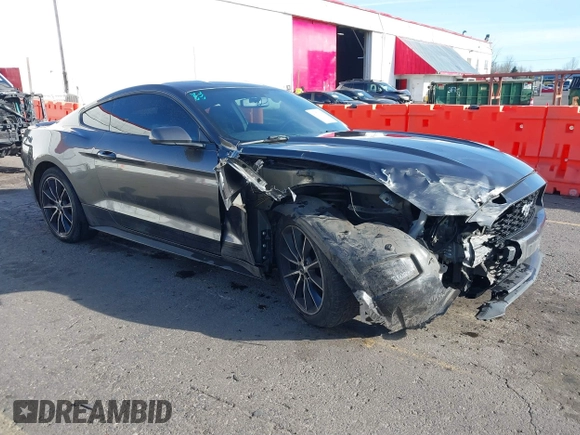 2015 Ford Mustang EcoBoost z VIN 1FA6P8TH7F5351477, wystawiony jako IAAI lot #41378347 z przebiegiem 104 755 mil mil oraz . Historia ofert i sprzedaży dostępna na DreamBid. Obrazek 1.