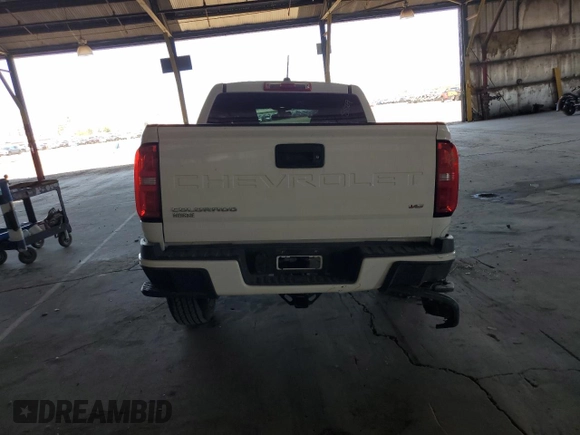 2021 Chevrolet Colorado 4WD Work Truck with VIN 1GCGTBENXM1181839, listed as a Copart auction lot 61096155 with 87,153 mi miles and Salvage title. Bid and sale history available at DreamBid. Image 6.