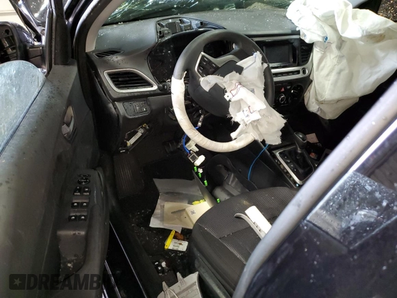 2021 Hyundai Accent SE with VIN 3KPC24A66ME151097, listed as a Copart auction lot 57723605 with Not provided miles and Non repairable. Bid and sale history available at DreamBid. Image 8.
