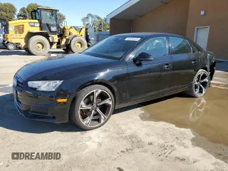 2019 Audi A4 Premium with VIN WAUGMAF43KA109503, listed as a Copart auction lot 46338555 with 102,978 mi miles and Salvage Title. Bid and sale history available at carsss.com. Image 1.
