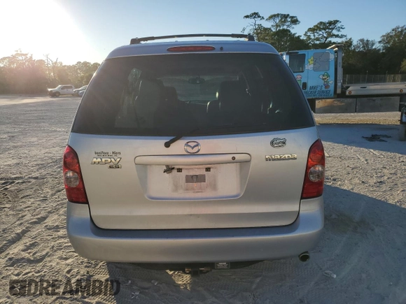 2003 Mazda MPV LX with VIN JM3LW28J530336307, listed as a Copart auction lot 82298964 with 148,449 mi miles and Salvage Title. Bid and sale history available at carsss.com. Image 6.