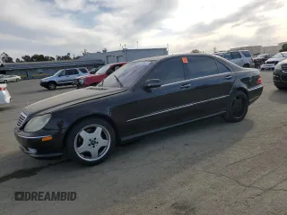 2002 Mercedes-Benz S 5.0L with VIN WDBNG75J32A295134, listed as a Copart auction lot 48179615 with 218,048 mi miles and Salvage Title. Bid and sale history available at carsss.com. Image 1.