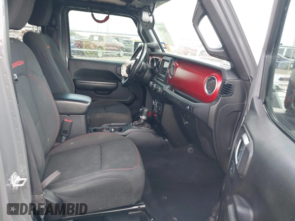 2020 Jeep Wrangler Unlimited Rubicon z VIN 1C4HJXFG7LW193665, wystawiony jako IAAI lot #41874930 z przebiegiem 58 884 mil mil oraz . Historia ofert i sprzedaży dostępna na DreamBid. Obrazek 5.