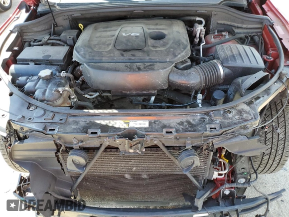 2019 Dodge Durango GT z VIN 1C4RDJDG4KC599432, wystawiony jako Copart lot #56140425 z przebiegiem 107 614 mil mil oraz Szkoda całkowita • Salvage title. Historia ofert i sprzedaży dostępna na DreamBid. Obrazek 12.