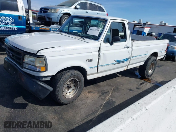 1995 Ford F-150 with VIN 1FTEF15Y0SLA56417, listed as a IAAI auction lot 41912598 with 205,158 mi miles. Bid and sale history available at carsss.com. Image 2.