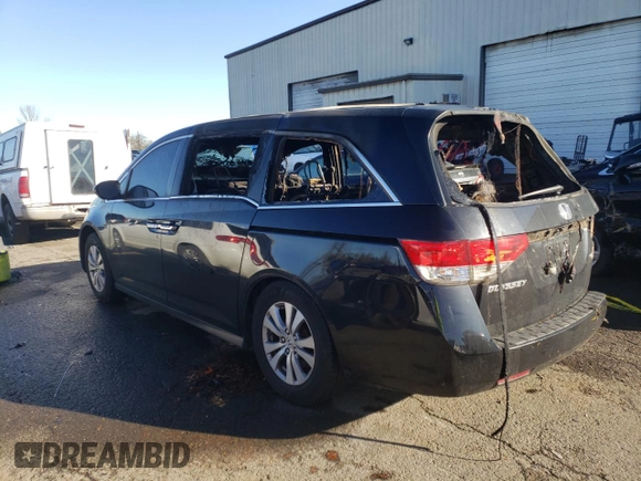 2016 Honda Odyssey SE with VIN 5FNRL5H3XGB082597, listed as a Copart auction lot 46324855 with Not Provided miles and Salvage Title. Bid and sale history available at DreamBid. Image 2.