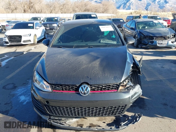 2017 Volkswagen Golf GTI S with VIN 3VW5T7AU0HM063368, listed as a IAAI auction lot 41074433 with 74,179 mi miles. Bid and sale history available at carsss.com. Image 12.