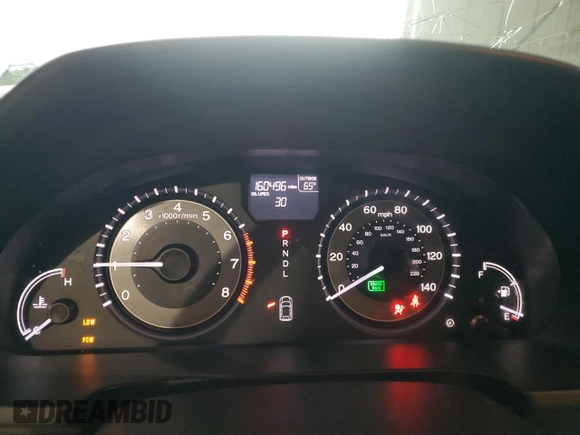 2014 Honda Odyssey EX-L with VIN 5FNRL5H64EB030633, listed as a Copart auction lot 57848505 with 160,496 mi miles and Salvage title. Bid and sale history available at DreamBid. Image 9.