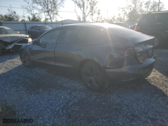 2023 Tesla Model 3 with VIN 5YJ3E1EAXPF704742, listed as a Copart auction lot 86323624 with 4,401 mi miles and Salvage Title. Bid and sale history available at carsss.com. Image 2.