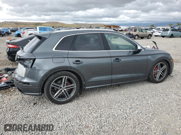 2018 Audi SQ5 Prestige with VIN WA1C4AFY3J2185410, listed as a Copart auction lot 56723415 with 95,482 mi miles and Salvage title. Bid and sale history available at DreamBid. Image 3.