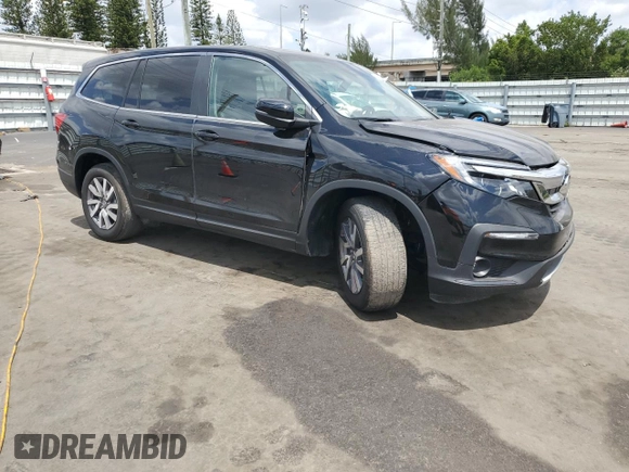 2022 Honda Pilot EX-L с VIN 5FNYF5H51NB010107, выставлен на аукционе Copart как лот 53521565 с пробегом 25 477 миль миль и Списание • Salvage title. История ставок и продаж доступна на DreamBid. Изображение 4.