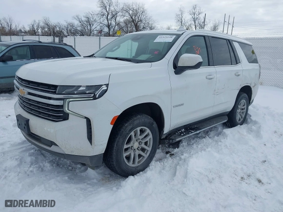 2023 Chevrolet Tahoe LT with VIN 1GNSKNKD8PR236585, listed as a IAAI auction lot 41529148 with 55,377 mi miles. Bid and sale history available at carsss.com. Image 18.