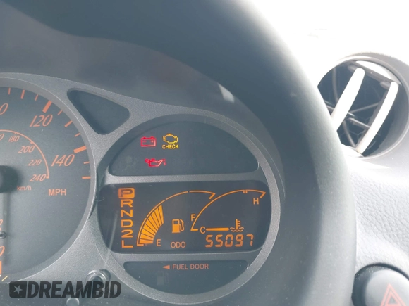 2002 Toyota Celica GT with VIN JTDDR32T720138363, listed as a IAAI auction lot 41594016 with 55,097 mi miles and . Bid and sale history available at DreamBid. Image 7.