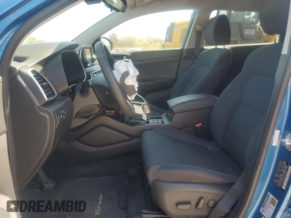 2020 Hyundai Tucson SEL with VIN KM8J3CAL7LU110607, listed as a Copart auction lot 54357025 with 40,020 mi miles and Salvage title. Bid and sale history available at DreamBid. Image 7.