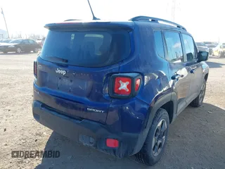 2017 Jeep Renegade Sport with VIN ZACCJBABXHPF16815, listed as a IAAI auction lot 41425872 with 132,991 mi miles and . Bid and sale history available at DreamBid. Image 4.