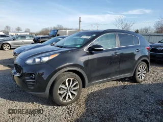 2019 Kia Sportage EX with VIN KNDPNCAC1K7531311, listed as a Copart auction lot 46117585 with 87,724 mi miles and Salvage title. Bid and sale history available at DreamBid. Image 1.