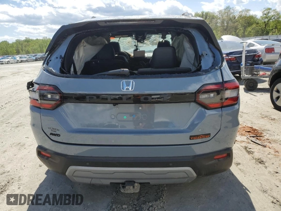 2023 Honda Pilot TrailSport with VIN 5FNYG1H67PB012493, listed as a Copart auction lot 50884514 with 0 mi miles. Bid and sale history available at carsss.com. Image 6.