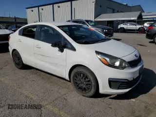 2016 Kia Rio LX with VIN KNADM4A39G6554583, listed as a Copart auction lot 51648045 with Not Provided miles and Salvage Title. Bid and sale history available at DreamBid. Image 4.