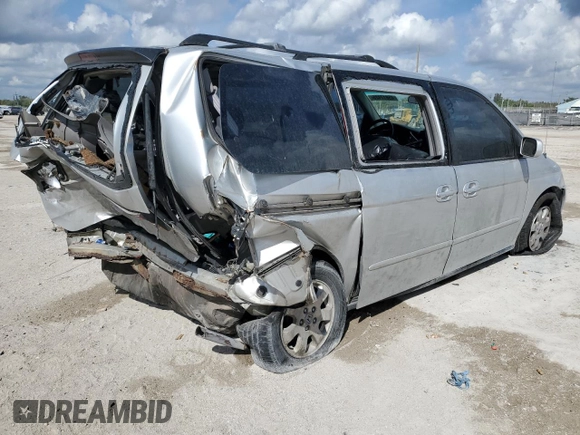 2004 Honda Odyssey EX-L with VIN 5FNRL18074B012405, listed as a Copart auction lot 45817425 with 275,855 mi miles and Salvage title. Bid and sale history available at DreamBid. Image 3.