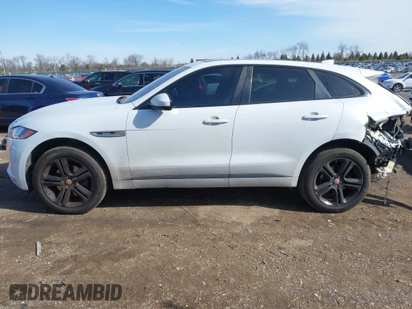 2017 Jaguar F-Pace 35t R-Sport with VIN SADCL2BVXHA063738, listed as a IAAI auction lot 41824648 with 112,449 mi miles and . Bid and sale history available at DreamBid. Image 14.