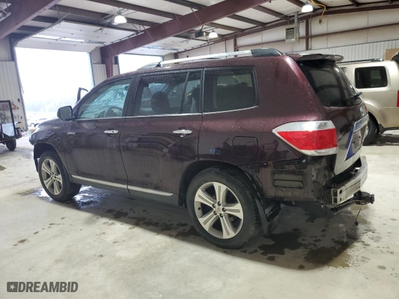 2013 Toyota Highlander Limited with VIN 5TDDK3EHXDS226674, listed as a Copart auction lot 50938485 with 141,323 mi miles and Salvage Title. Bid and sale history available at carsss.com. Image 2.