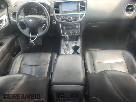 2018 Nissan Pathfinder Platinum with VIN 5N1DR2MM8JC612801, listed as a Copart auction lot 60176455 with 77,614 mi miles and Salvage title. Bid and sale history available at DreamBid. Image 8.