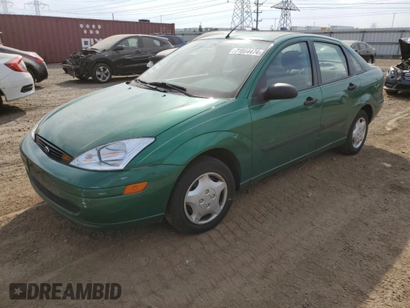 2002 Ford Focus LX with VIN 1FAFP33PX2W150929, listed as a Copart auction lot 71664474 with 61,505 mi miles and Salvage Title. Bid and sale history available at DreamBid. Image 1.