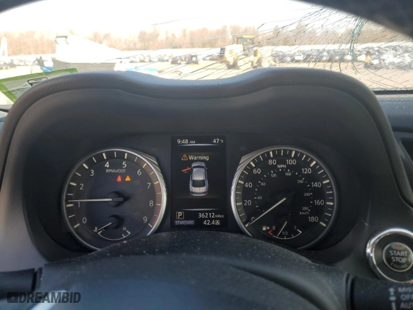 2018 Infiniti Q50 3.0t SPORT with VIN JN1EV7AR3JM437307, listed as a Copart auction lot 48742225 with 36,212 mi miles and Salvage Title. Bid and sale history available at carsss.com. Image 9.
