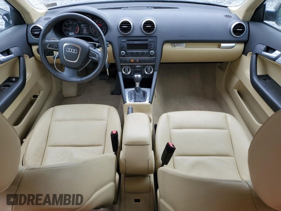 2013 Audi A3 Premium Plus with VIN WAUKJAFM3DA032881, listed as a Copart auction lot 57290084 with 69,685 mi miles and Salvage title. Bid and sale history available at DreamBid. Image 8.