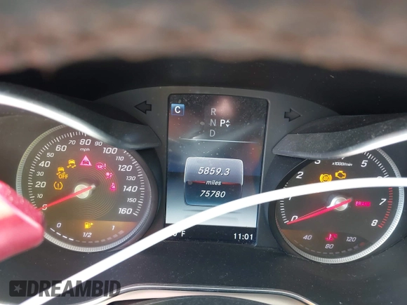 2017 Mercedes-Benz C 300 with VIN 55SWF4JB2HU218808, listed as a IAAI auction lot 42094419 with 75,780 mi miles and . Bid and sale history available at DreamBid. Image 7.