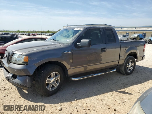 2008 Ford F-150 STX with VIN 1FTRX12W58KD12101, listed as a Copart auction lot 50467205 with 154,784 mi miles and Salvage Title. Bid and sale history available at carsss.com. Image 1.
